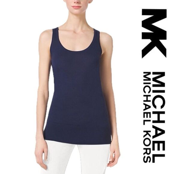 💥🆕💥 MICHAEL Michael Kora Navy Tank Top - Picture 1 of 7
